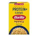 BARILLA Protein+ (Plus) Elbows Pasta, 14.5 Ounce - plant based pasta - Made from Lentils, Chickpeas & Peas - Non-GMO, Kosher Certified and Vegan