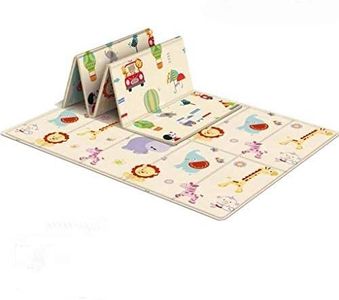 Baby Foldable Play Mat Extra Large Foam Crawl Mat, Reversible Waterproof Nursery Game mat,Portable Baby Play Mat,Tummy Time Folding Reversible Baby Mats for Playing or Crawling,Toddlers Waterproof Non-Slip Picnic Outdoor Playroom(70x 39x0.4 In)