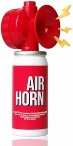 Fingig 1.4oz boat Air horn, Loud Mini Safety Air Horn Can, Sports Event Starting Horn, Mini Small Compressed Blow Fog Bear Air Horn, Celebrate Victory（Red）…