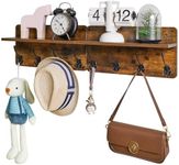 YMYNY Coat Rack Shelf Wall Mounted,