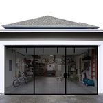 Garage Door Screen for 2 Car Garage, Sunmoxia 16x7Ft Fiberglass Mesh Door Screen with Closure Weighted Bottom, Durable Magnetic Heavy Duty Screen Door Curtain Cover Kit with 6 Strapping Tapes