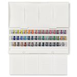 Winsor & Newton, Cotman Watercolour, 'Studio Set', 45 x Half Pans + 1 x Cotman Watercolour Round Brush