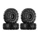 INJORA 1.3" Wheel Tires Set - 70 * 27mm S5 Swamp Claw Mud Terrain Tires for 1/18 1/24 SCX24 TRX4M Upgrade RC Crawler Car