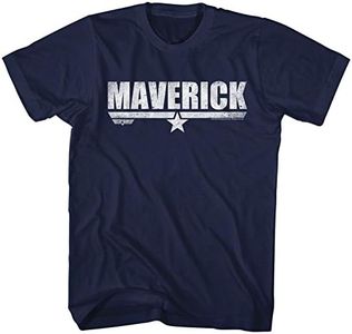 American Classics Top Gun 1980's Military Action Movie Vintage Maverick Navy Blue Adult T-Shirt, XX-Large