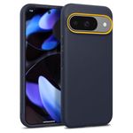 Caseology Nano Pop for Google Pixel 9 / Pixel 9 Pro Case, [Soft & Dust Free Material] [Military Grade Drop Protection] Side Grip Patterns Case Cover for Google Pixel 9 / Pixel 9 Pro - Blueberry Navy