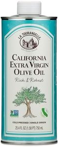 La Tourangelle California Extra Virgin Olive Oil, Cold-Pressed High Antioxidant Olives Single Origin from California, 25.4 Fl Oz