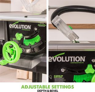 Evolution Fury 5-S Table Saw – 255mm Multi-Material Cutting