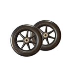 Stander Replacement 6-inch Walker Wheels, Compatible with the EZ Fold-N-Go Walker and the Able Life Space Saver Walker, Black, Set of 2