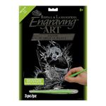 Silver Foil Engraving Art Kit 8"X10"-Panda