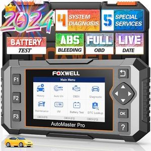 2024 Newest FOXWELL NT614 Elite OBD2 Scanner with 5 Resets ABS Bleeding/SAS Calibration/Oil/EPB/Throttle, Upgrade of NT604 Code Reader Scan Tools, ABS SRS Engine Transmission Battery Test Car Scanner