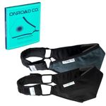 Onroad Co. Reusable and Washable 6 Layered Anti Pollution Mask (Large - Ideal for 60-90 kg body weight, Black + Green)