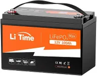 LiTime 12V 100Ah Lithium Battery, Up to 15000 Cycles LiFePO4 Battery, Perfect for RV, Marine/Trolling Motors, Home Energy Storage(200A BMS，Group 31)