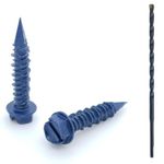 BCP Fasteners BCP498 100 Qty 1/4" x 1-1/4" Hex Head Diamond Tip Concrete Screws to Anchor Masonry, Block and Brick (BCP498)