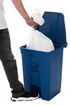 Curvaso Premium Blue 68L Pedal Bin Step On Household Kitchen Medical Commercial Use Large Disposal Recycling Utility Waste Trash Can Colour Dustbin