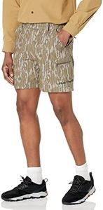 HUK Men's Standard Next Level 7" Quick-Drying Performance Shorts, Mossy Oak Bottomland, XX-Large