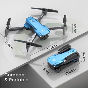 Holy Stone HS290 Foldable Drone – 1080P HD Camera, RC Quadcopter, 2 Batteries, Blue