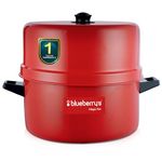 Blueberry's 1 Kg Aluminum Choodarapetty Steam Thermal Rice Cooker with Gasket,Induction Based Inner Pot, Made in India -Red (THERMA)