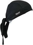 Ergodyne Chill-Its 6615 Dew Rag, Moisture-Wicking, Sweat Absorbing Headband, Black