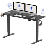 FLEXISPOT Lite Electric Standing Desk 110 * 60cm Height Adjustable Desk Sit Stand Desk Stand Up Desk for Home Office (Black)