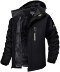 TACVASEN Winter Jacket for Men Blac