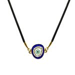 Shubhanjali Evil Eye Meena Charms Pendants for Sister Brother Amulet Diamonds Meena Charm Pendant Locket for Girls Women Men Kids