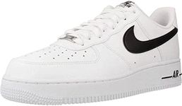 NIKE Men's Air Force 1 '07 Basketball Shoe, White Black, 12.5 US