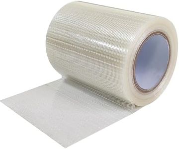 Heavy Duty Canvas Repair Tape 80mm x 20m, Fiberglass Mesh Fabric Repair Tape for RV Awning, Tent, Screen Door & Outdoor Fabric Patches