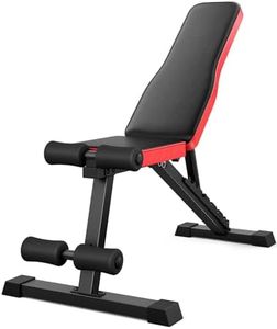 Rockvale Adjustable Weigh Bench, Workout Bench for Home Gym, Adjustable & Foldable Workout Bench, Bench Press Sit up Incline Flat Decline (Black)