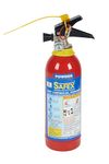 Safex ABC Dry Chemical Powder Fire Extinguisher | Portable Stored Pressure Type | MAP 40% | 1–9 Kg | Multipurpose Fire Safety for Home, Office & Vehicle (1KG)