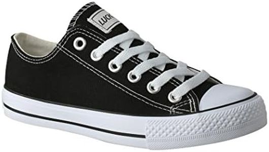 Lucky-Z Zapatilla de Deporte Unisex Textil Low Top Chunkyrayan Negro 089-A-Sch-43