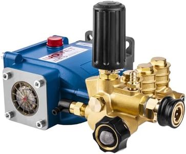 WOJET Triplex Plunger Pressure Washer Pump, 3600PSI 2.7GPM, 3/4" Shaft, Self-Priming, Horizontal Replacement Pump Kit for Honda GX160 GX190 GX200, Dewalt 3000PSI, Simpson 90037, Generac 5-7HP Engines