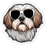 Shih Tzu Sticker Window Weatherproof Decal Vinyl Small Waterproof Bottle Mug Passport Book Scrapbook Notebook Laptop Tumbler Skateboard Computer Phone Size 4" Gift ID44990