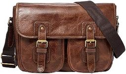 Fossil Men's Courier Messenger, Greenville Cognac, One Size