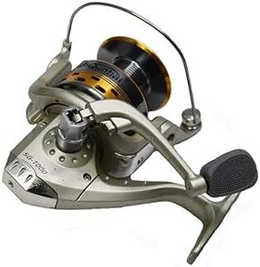 Spinning Fishing Reel Heavy Duty Aluminium and Graphite Spin Wheel | Right & Left Grip Type Interchangeable Metal Shaft Handle Smooth 5.1:1 Gear Ratio | Fishing Reel Sg 7000 Sg