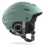 ZIONOR Lagopus H1 Ski Snowboard Helmet for Men Women - Air Flow Control Adjustable Fit LightGreen (Medium)