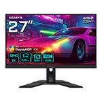 GIGABYTE M27Q X 27" QHD Gaming Monitor - 2560 x 1440, 240Hz, 1ms, 250 cd/m², FreeSync Premium, Display HDR400, HDMI 2.0, Displayport 1.4