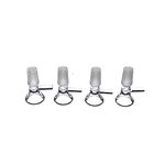 4 Pcs Lab Short Stem Funnels (14 mm)