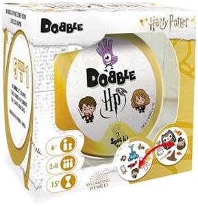 Asmodee - Dobble: Harry Potter - Gioco da Tavolo per Tutta la Famiglia, 5 Party Game per 2-8 Giocatori, 6+ Anni, Edizione in Italiano