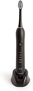 CREATE/SONIC PEARL/Cepillo de Dientes Eléctrico Negro/Cabezal Extraíble, Autonomía 6 Semanas, Cepillo Dientes Sonico con 5 Modos de Cepillado, Sistema Autoapagado, Ergonómico, Incluye Estuche
