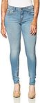 True Religion Women's Jennie Mid Rise Curvy Fit Skinny Ankle Jean, Sky Light, 29