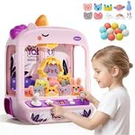 Unicorns Claw Machine for Kids,Kids Claw Machine Toys for 6 7 8 Year Old Girls Boy, Mini Claw Machines with Sound Lights, Vending Machines Game Toy, Ideal 3 4 5 6 7 8 Year Old Girl Boy Gifts