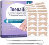 Ingrown Toenail Treatment, Ingrown Toenail Corrector Strips, Safe & Efficient ingrown toenail tool with File and Lifter, 2 Professional Pedicure Tools Suitable for All Nail Sizes-50Pcs