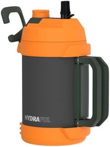 Hydraful 1 Gallon Water Jug, 128 oz Large Insulated Stainless Steel Sports Water Jug, Large Triple Wall Vacuum Insulation Water Bottle-Keeps Cold up to 48 Hrs-Sweat Proof, for Gym, Hiking & Camping