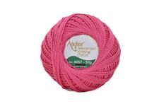 Anchor Mercerised Premium Knitting Crochet Cotton Thread Yarn Balls for Knitting, Weaving, Embroidery and Craft Making Fast Color (Pack of 2 Rolls) (Anchor Balls Shade 54)