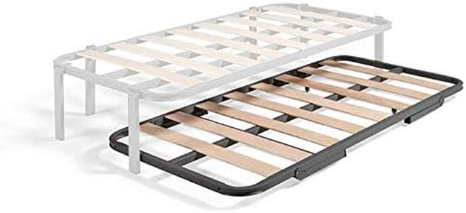 HOGAR24 ES Somier Inferior de Cama Nido, Arrastre con Ruedas, 90x200 cm