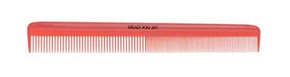 Head Jog 207 Large Cutting Comb Pink. Fine Styling Hair Comb For Hairdressing & Barber. Anti Static, Heat Resistant Medium and Fine Tooth Combs For Men & Women. Long Lasting For at Home & Salon.