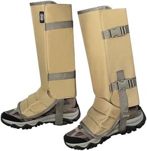 MYDAYS OUTDOOR Snake Gaiters for Hunting, Snake Chaps, Snake Guards for Legs, Snake Bite Protection for Lower Legs,Snake Proof Boots for Men Women (Khaki)