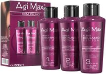 Agi Max Brazilian Keratin Hair Treatment Kit 500ml - 3 Steps (3 x 500ml) - The Best Straightening!