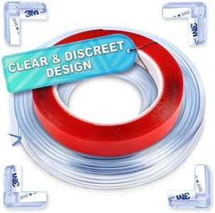 Edge Corner Protector, Baby Proofing Corner Guards, Soft Silicone Safety Kit Bumper Strip Baby Proofing 10ft(3m) Toddler Corner Protector(4 Pack)