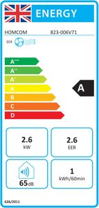 HOMCOM Portable Air Conditioner 9000 BTU – 4-in-1 Cooling, Dehumidifier, Remote, Timer, Window Kit